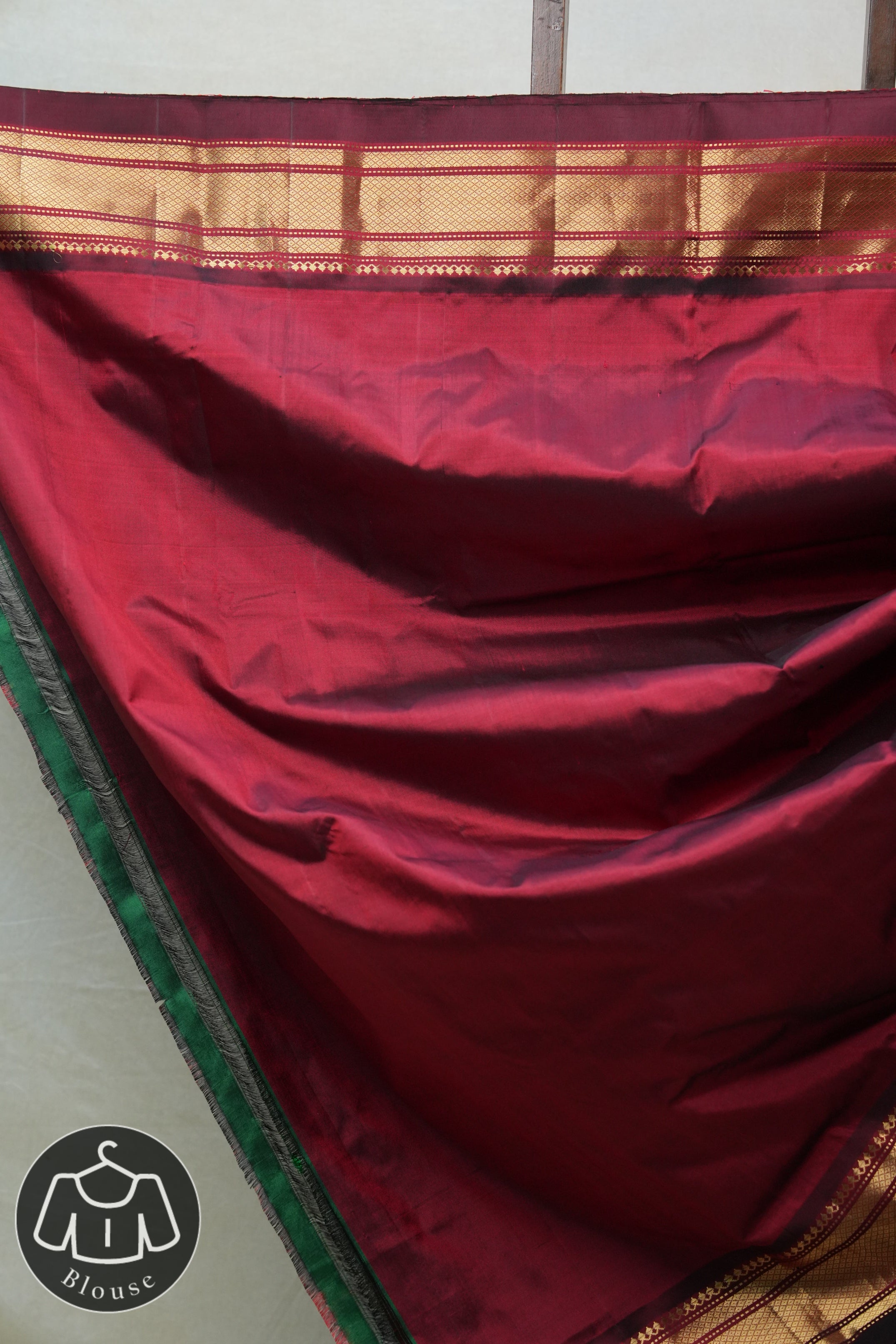 Maroon Silk Paithani Saree - SRMSPS662