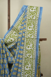 Blue HBP Cotton Saree - SRBCS3747