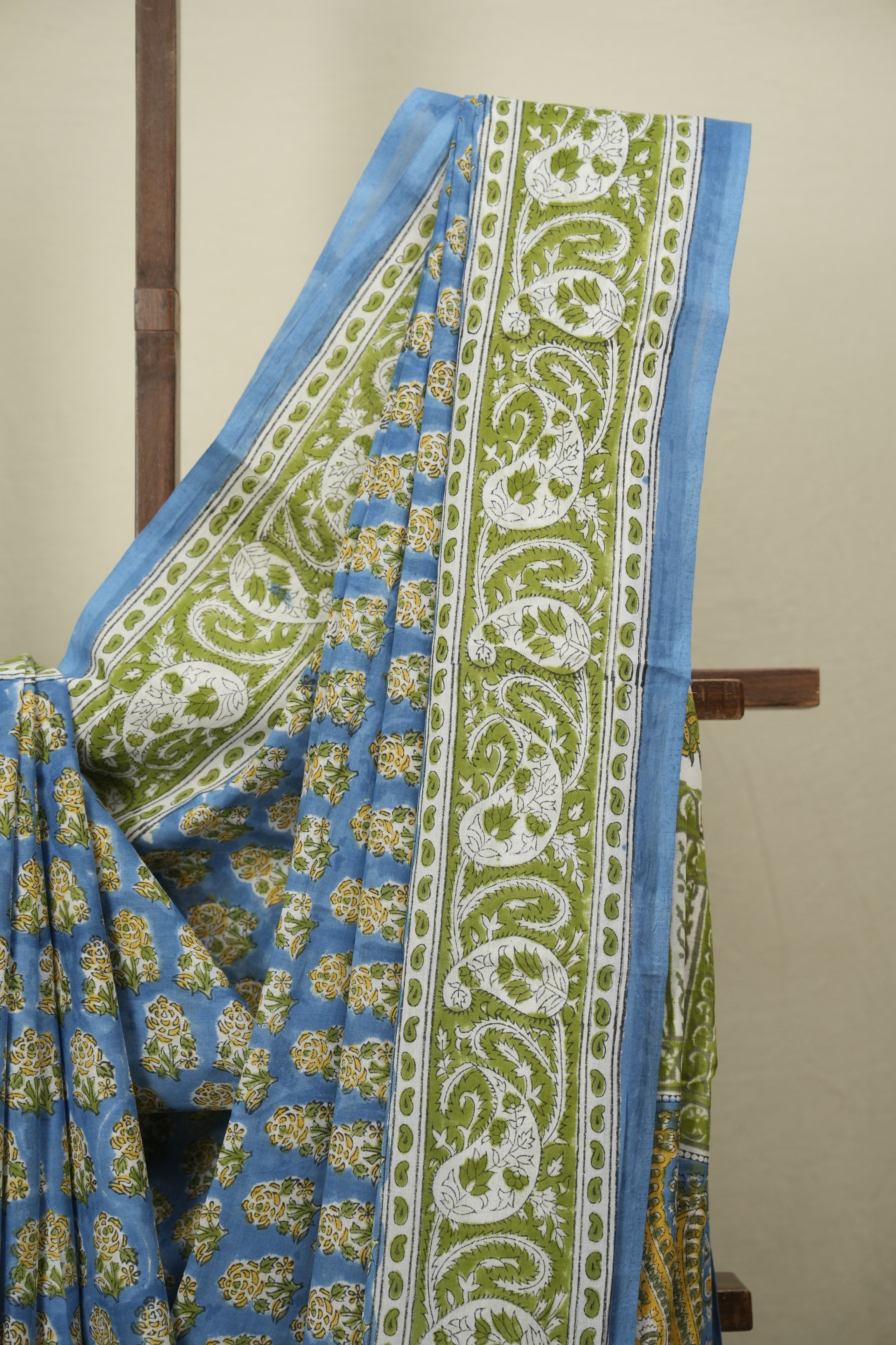 Blue HBP Cotton Saree - SRBCS3747