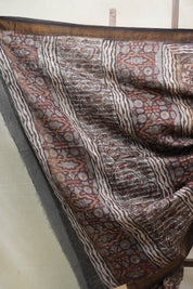 Coffee Brown HBP Cotton Silk Saree With Maheshwari Border - SRCBCSS1210