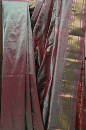 Two Tone Green Silk Paithani Saree - SRTTGSPS643