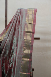 Two Tone Green Silk Paithani Saree - SRTTGSPS643