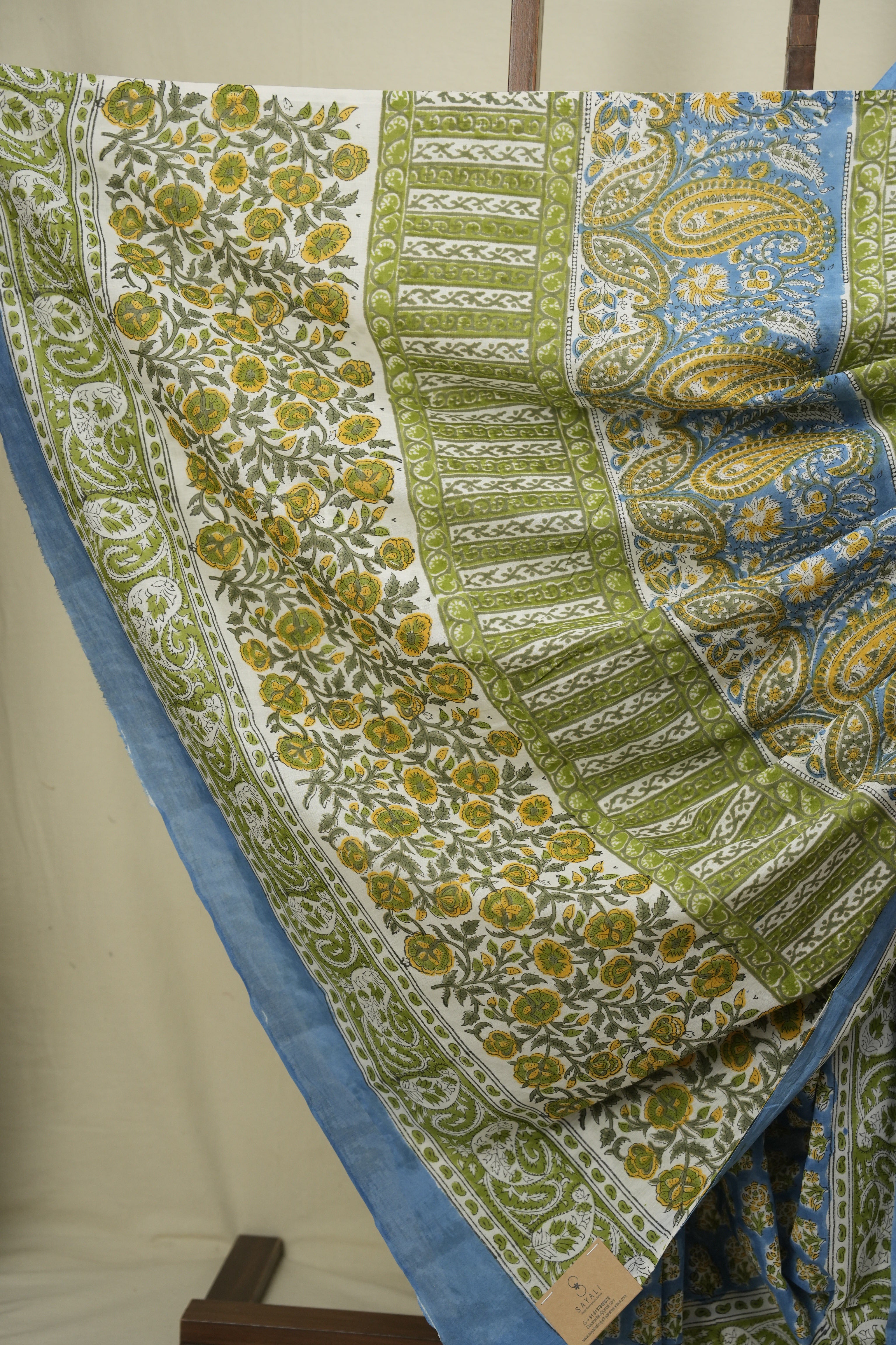 Blue HBP Cotton Saree - SRBCS3747