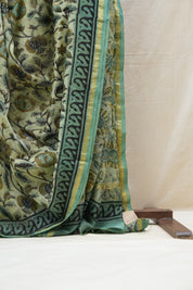 Cream HBP Cotton Silk Saree With Chanderi Border - SRCCSS1219