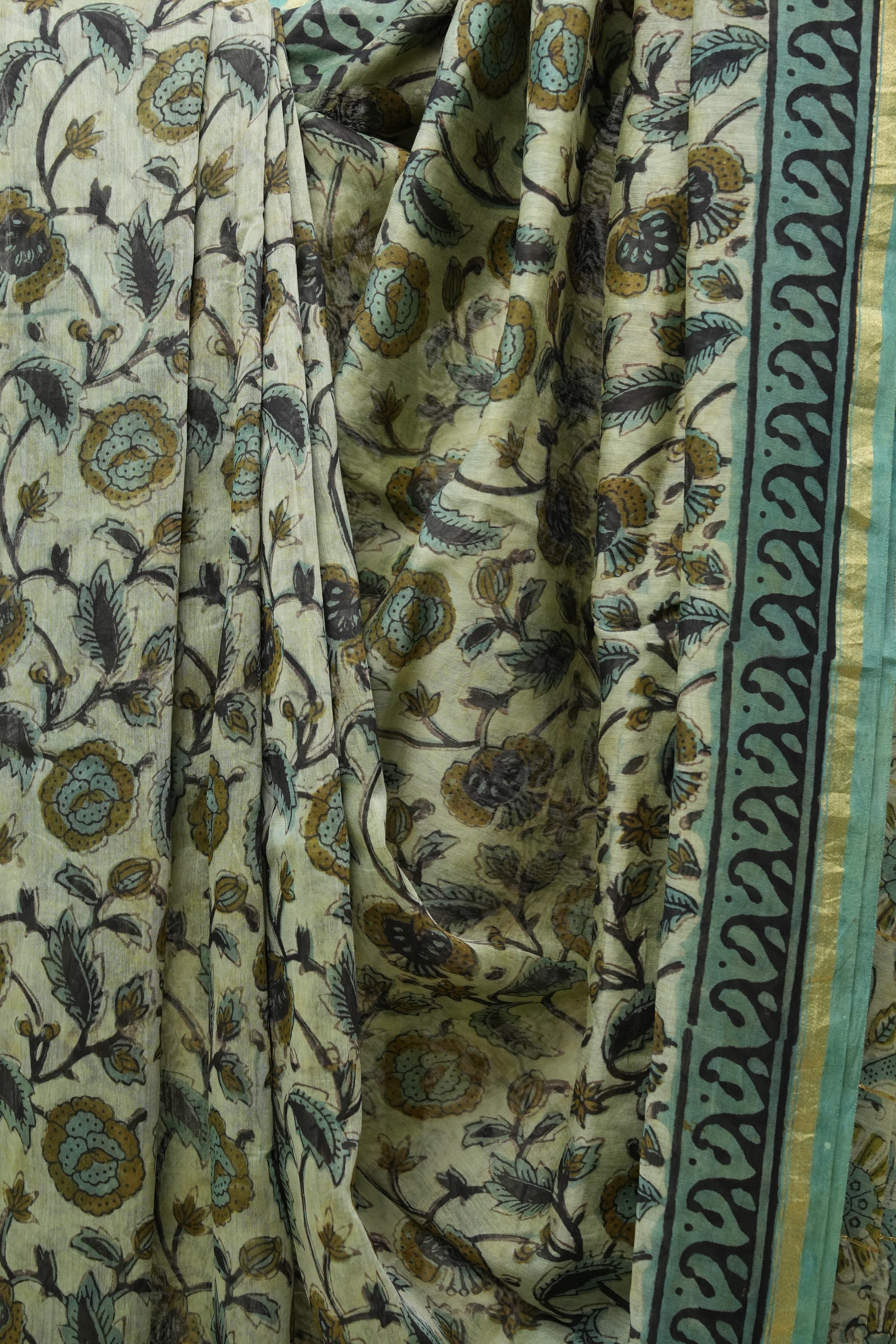 Cream HBP Cotton Silk Saree With Chanderi Border - SRCCSS1219