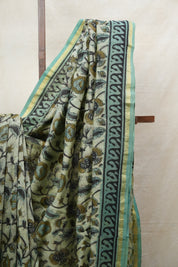 Cream HBP Cotton Silk Saree With Chanderi Border - SRCCSS1219
