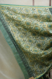 Cream HBP Cotton Silk Saree With Chanderi Border - SRCCSS1219