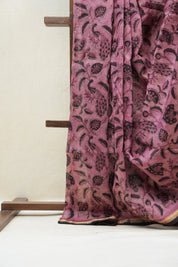 Coral Pink HBP Cotton Silk Saree With Chanderi Border - SRCPCSS1215