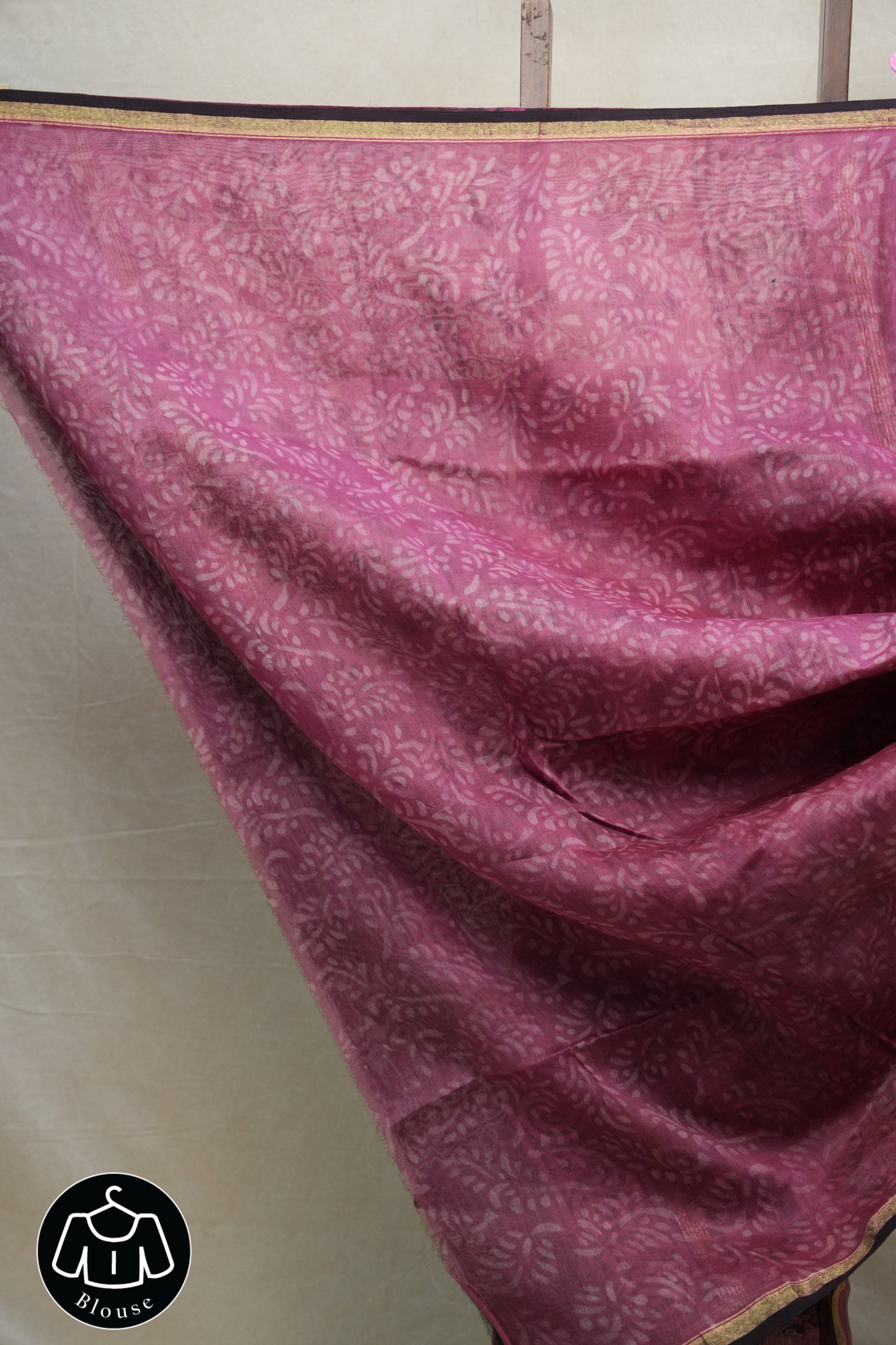 Coral Pink HBP Cotton Silk Saree With Chanderi Border - SRCPCSS1215