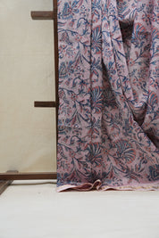 Pink HBP Cotton Silk Saree With Maheshwari Border - SRPCSS1196