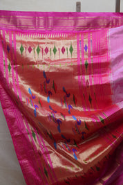 Pink Silk Paithani Saree - SRPSPS685
