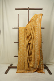 Yellow HBP Cotton Saree - SRYCS3574