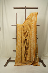 Yellow HBP Cotton Saree - SRYCS3574