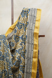 Cream HBP Cotton Silk Saree With Maheshwari Border - SRCCSS1194