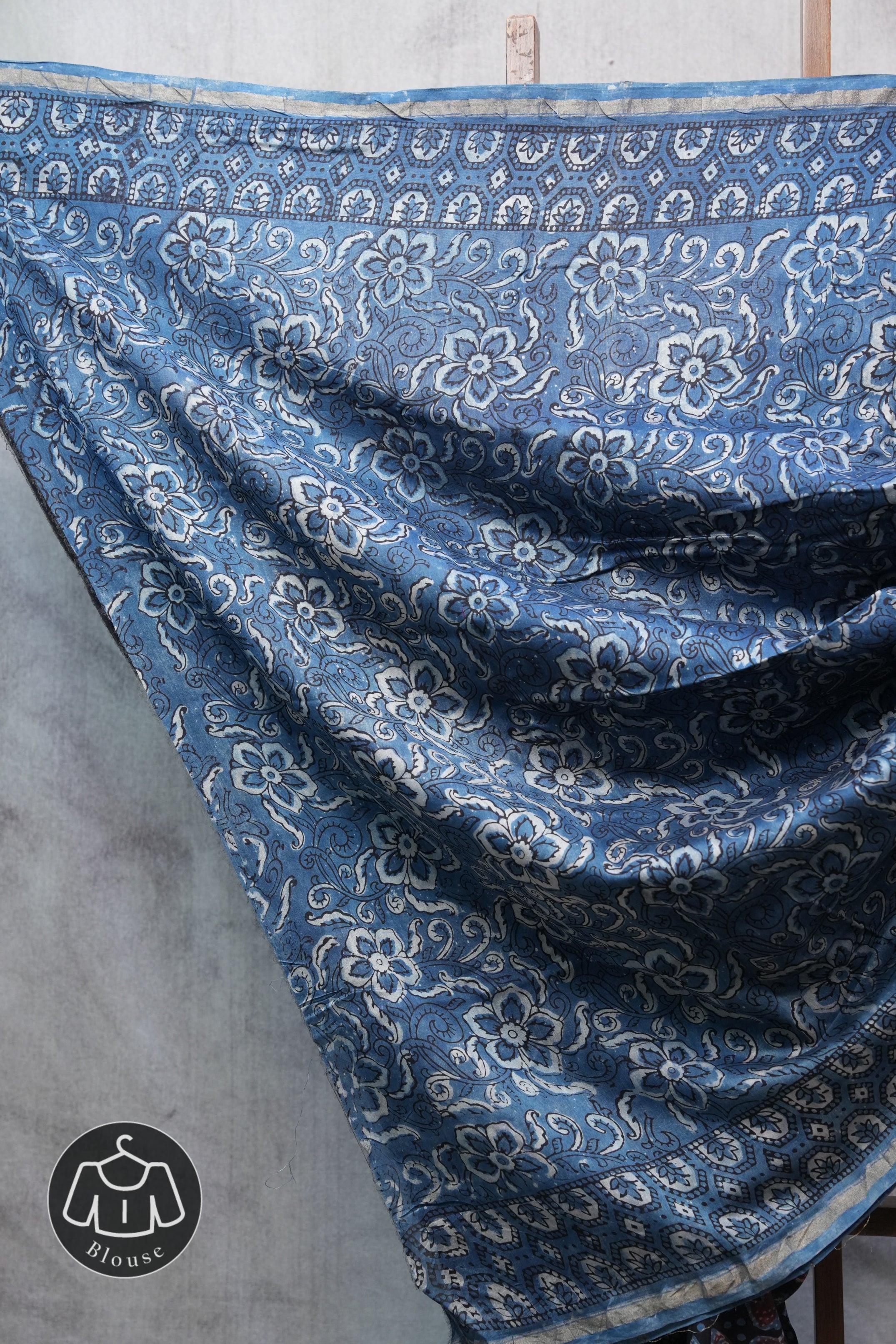 Black HBP Chanderi Cotton Silk Saree With Chanderi Border - SRBCSS1099