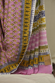 Pink HBP Cotton Saree - SRPCS3746