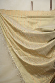 Sandal Beige Mangalgiri Silk Saree - SRSBMSS006