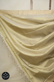 Sandal Beige Mangalgiri Silk Saree - SRSBMSS006