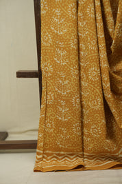 Yellow HBP Cotton Saree - SRYCS3574