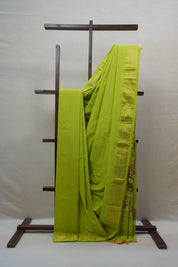 Green Cotton Paithani Saree - SRGCPS565