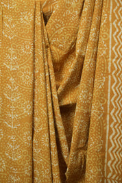 Yellow HBP Cotton Saree - SRYCS3574