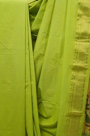 Green Cotton Paithani Saree - SRGCPS565
