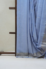 Blue Cotton Paithani Saree - SRBCPS566