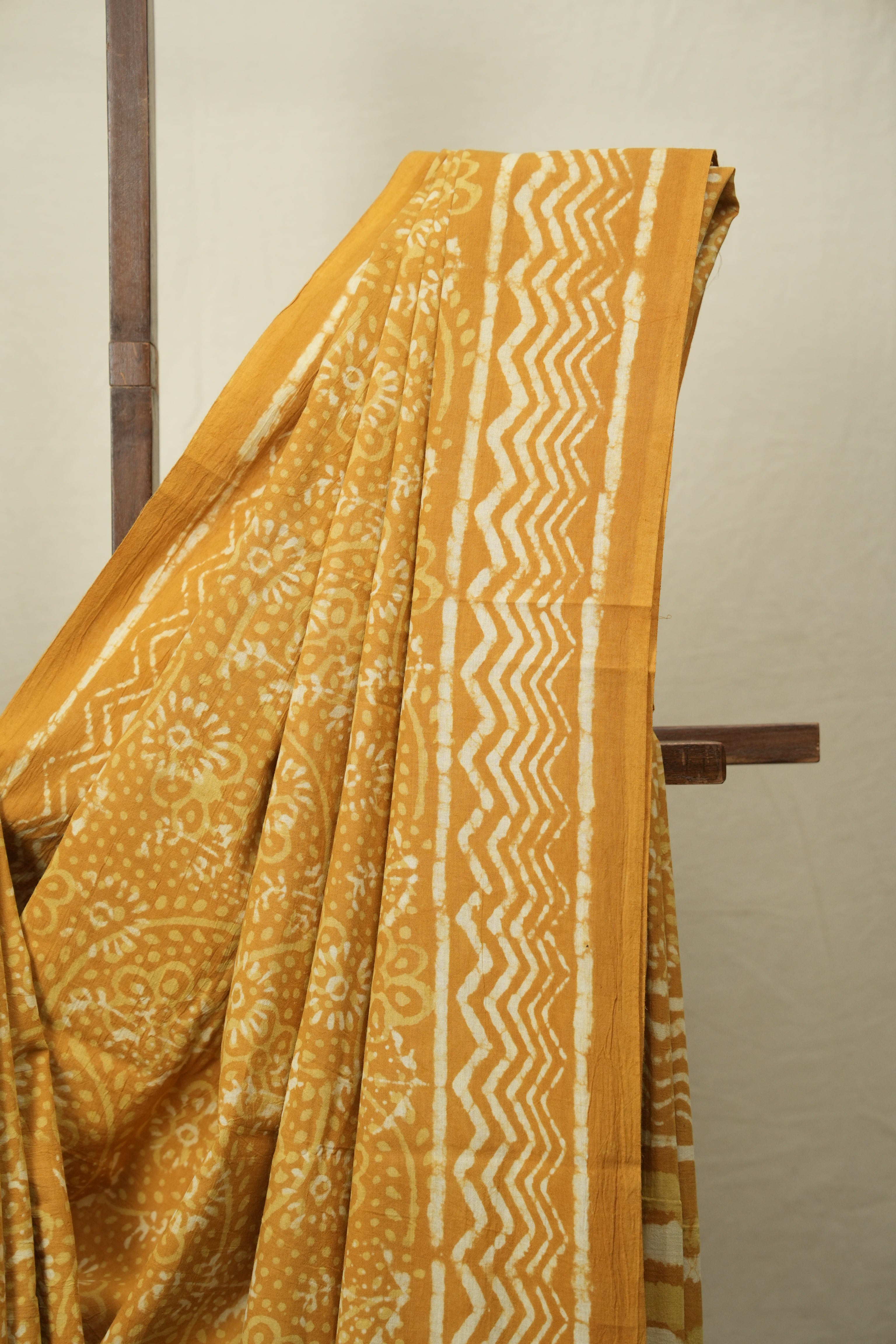 Yellow HBP Cotton Saree - SRYCS3574