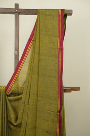Mehendi Green Bengal Mul Cotton Saree - SRMGBMCS076