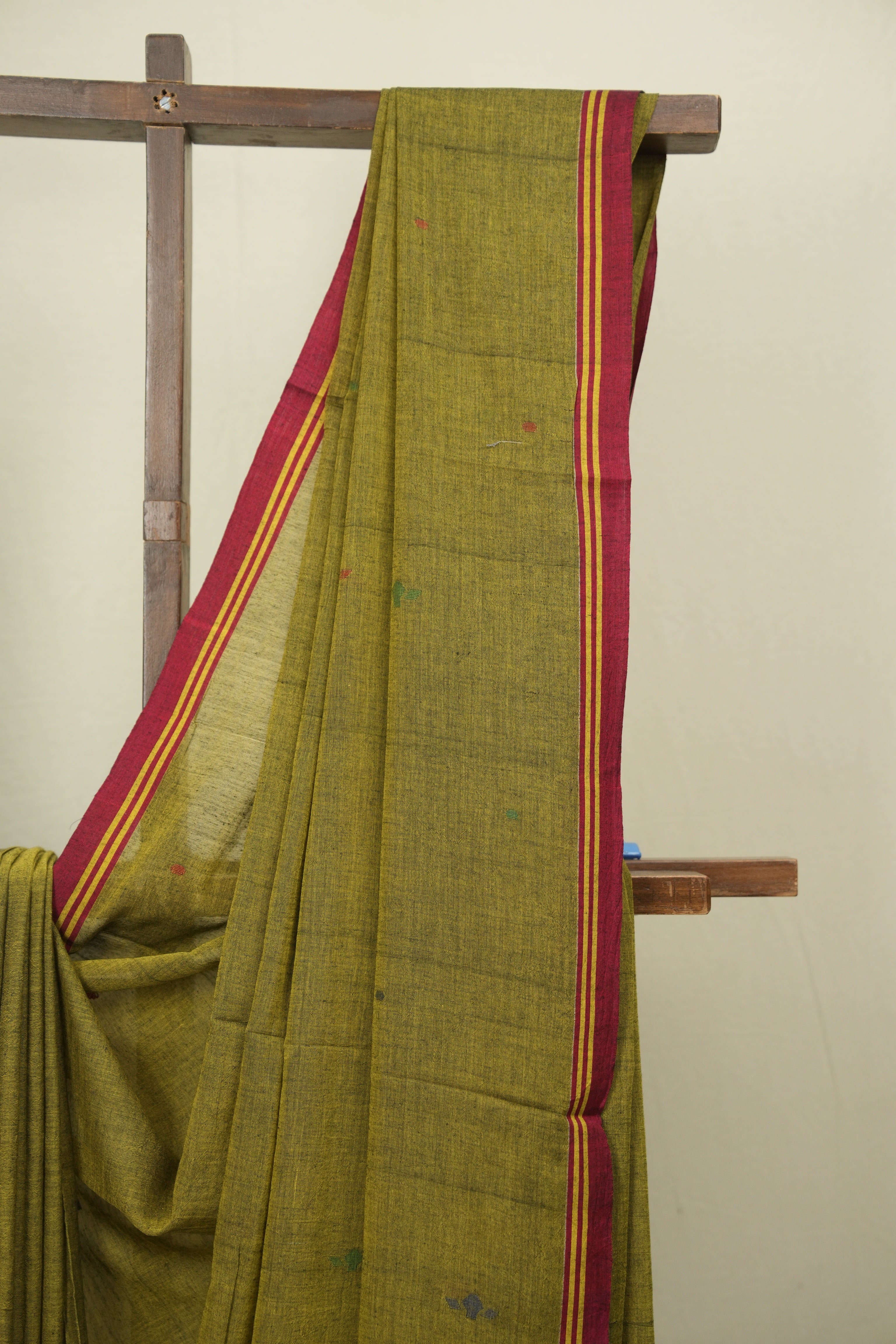 Mehendi Green Bengal Mul Cotton Saree - SRMGBMCS076