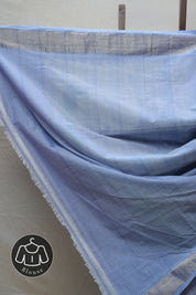 Blue Cotton Paithani Saree - SRBCPS566