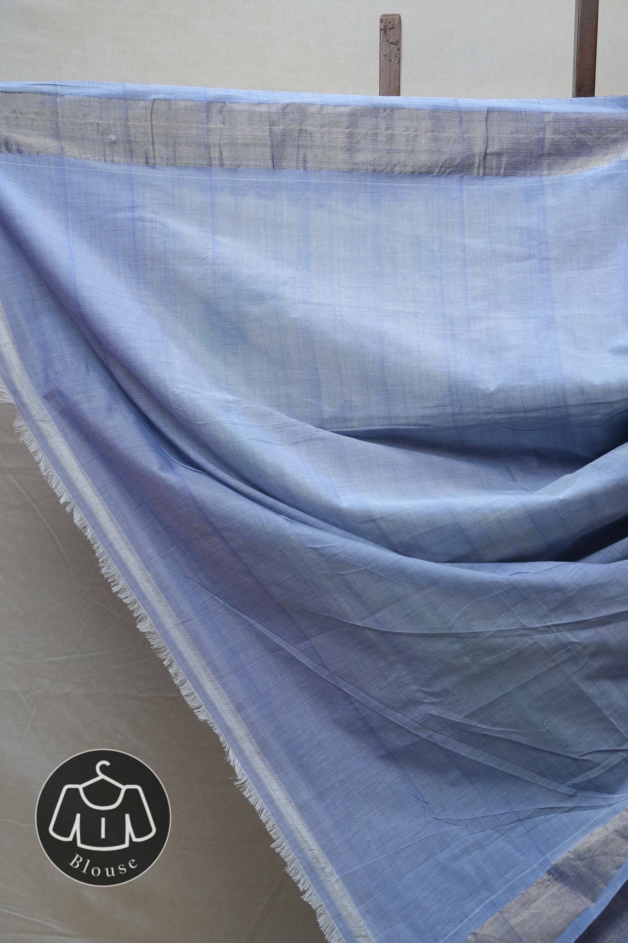 Blue Cotton Paithani Saree - SRBCPS566