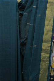 Dark Green Cotton Paithani Saree - SRDGCPS567