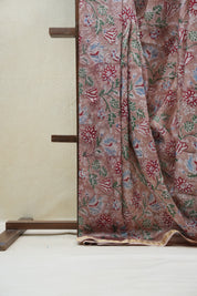 Brown HBP Cotton Silk Saree With Maheshwari Border - SRBCSS1198