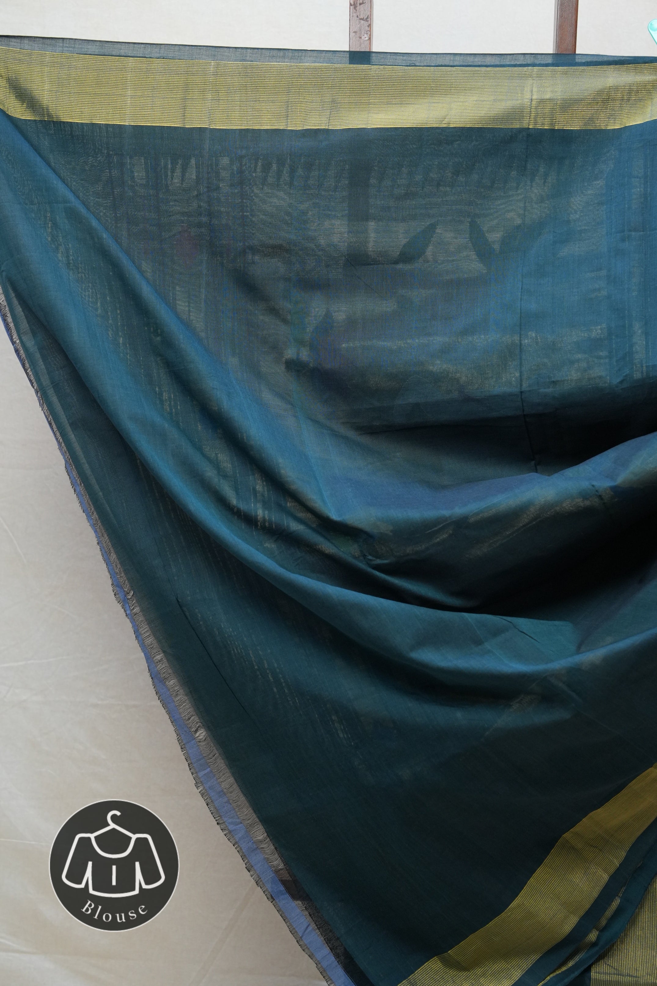 Dark Green Cotton Paithani Saree - SRDGCPS567