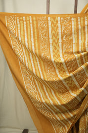 Yellow HBP Cotton Saree - SRYCS3574