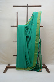 Green Cotton Paithani Saree - SRGCPS570