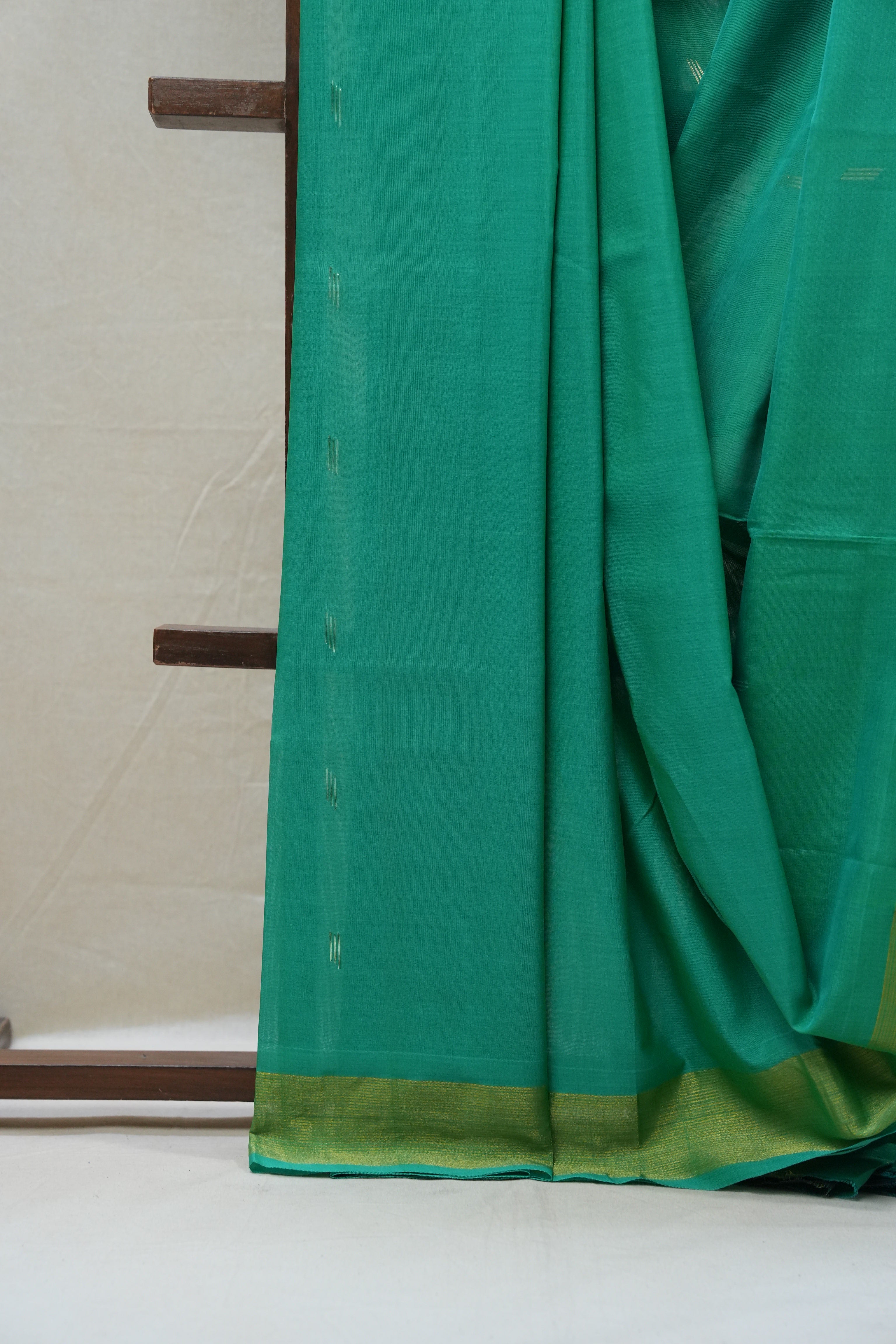 Green Cotton Paithani Saree - SRGCPS570