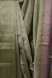 Sage Green Mangalgiri Silk Saree - SRSGMSS005