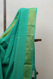 Green Cotton Paithani Saree - SRGCPS570