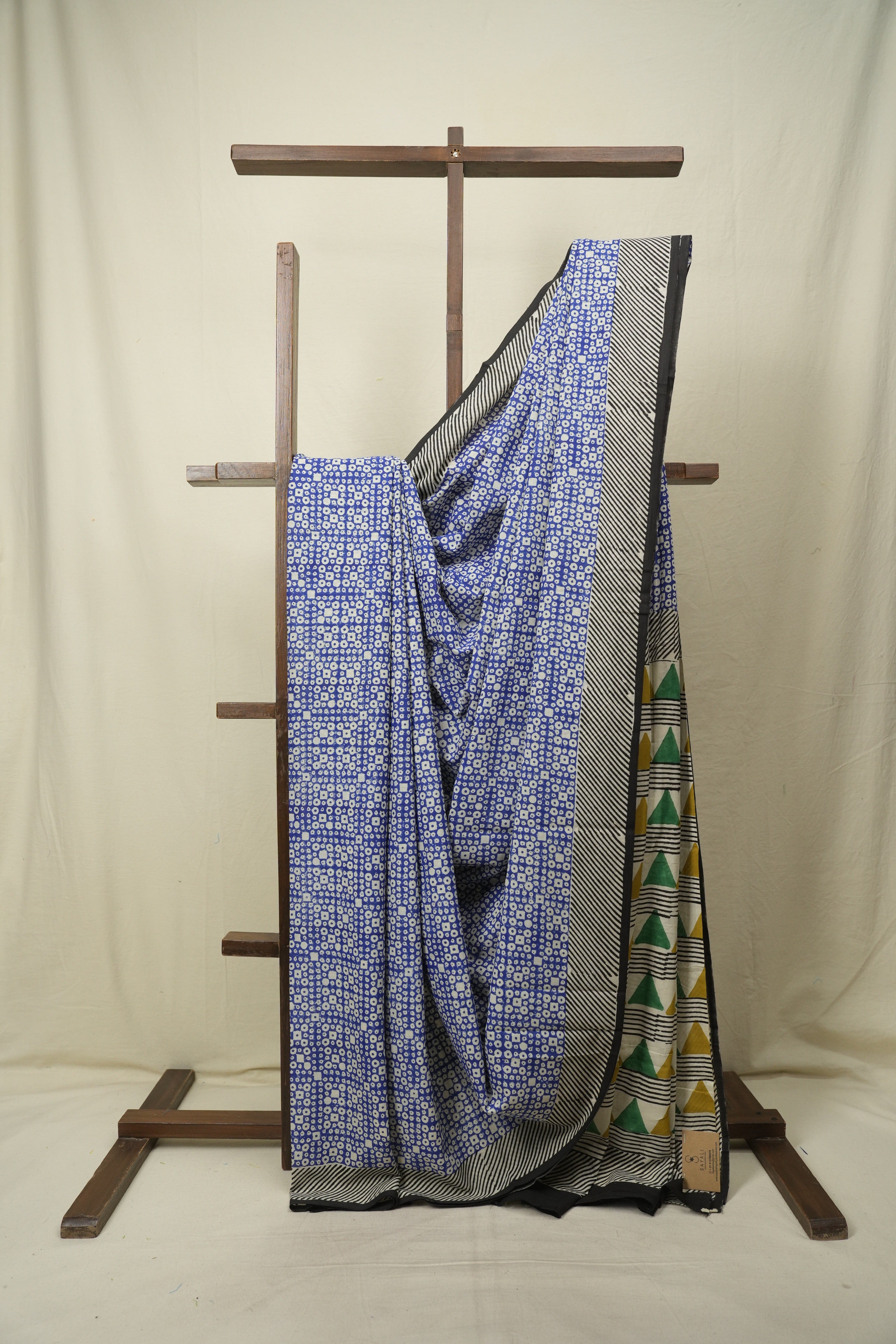 Blue HBP Cotton Saree - SRBCS3583