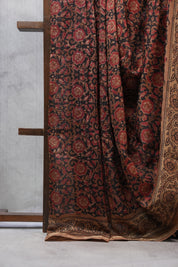 Black HBP Chanderi Cotton Silk Saree With Chanderi Border - SRBCS1129