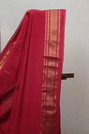 Red Cotton Paithani Saree - SRRCPS571