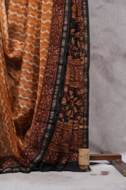 Brown HBP Chanderi Cotton Silk Saree With Chanderi Border - SRBCS1108