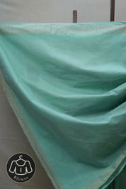 Mint Green Cotton Paithani Saree - SRMGCPS558