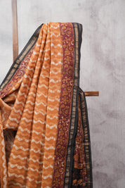 Brown HBP Chanderi Cotton Silk Saree With Chanderi Border - SRBCS1108