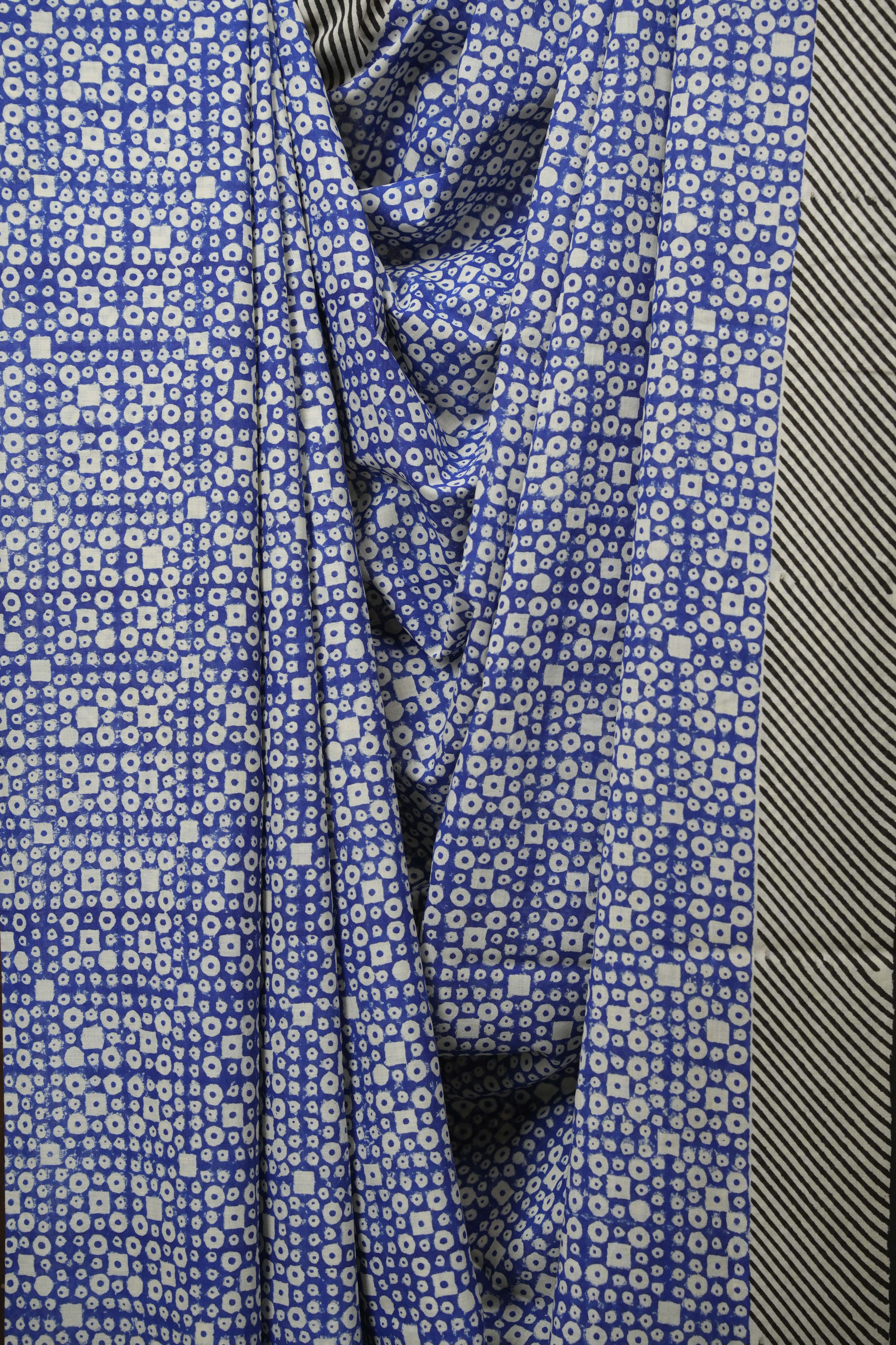 Blue HBP Cotton Saree - SRBCS3583