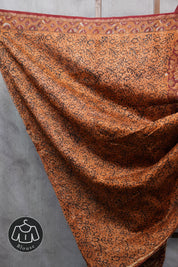 Maroon HBP Chanderi Cotton Silk Saree With Chanderi Border - SRMCS1110