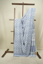Grey HBP Cotton Saree - SRGCS3714