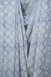 Grey HBP Cotton Saree - SRGCS3714
